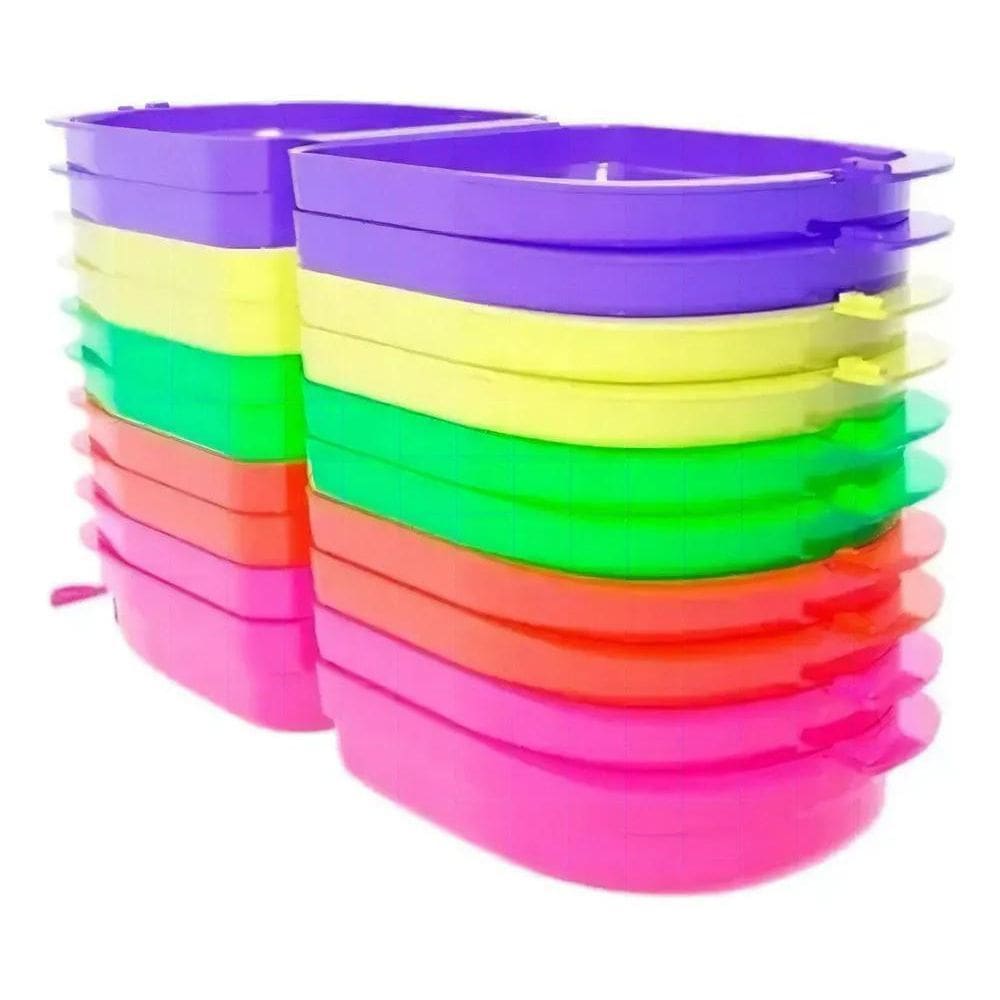 Estojo Higienico 10 Unidades Porta Moldeiras Clareamento Bru