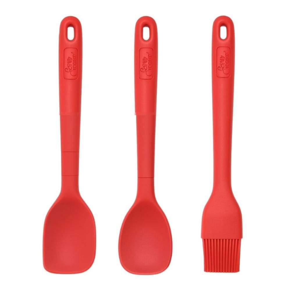 Jogo 3 Utensílios de Cozinha Pincel Espátula Betty Crocker