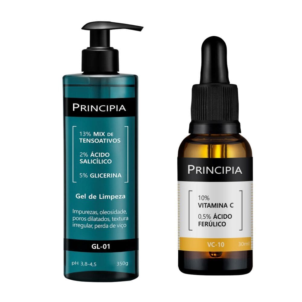 Kit 1 Gel de Limpeza Principia GL-01 Mix de Tensoativos, Ácido Salicílico e Glicerina 350g