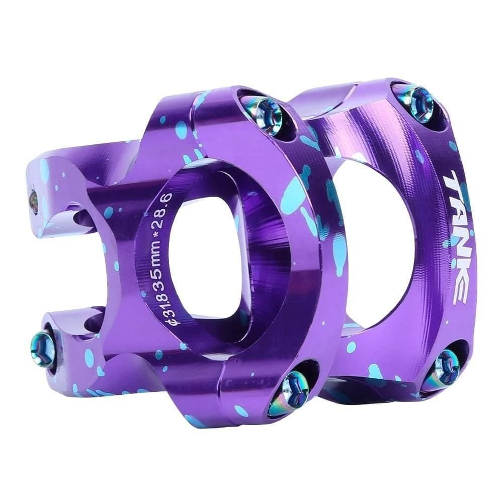 Mesa de Guidão 31.8X35mm Roxo Splash Suporte Alumínio Dh Freeride 559 CNC