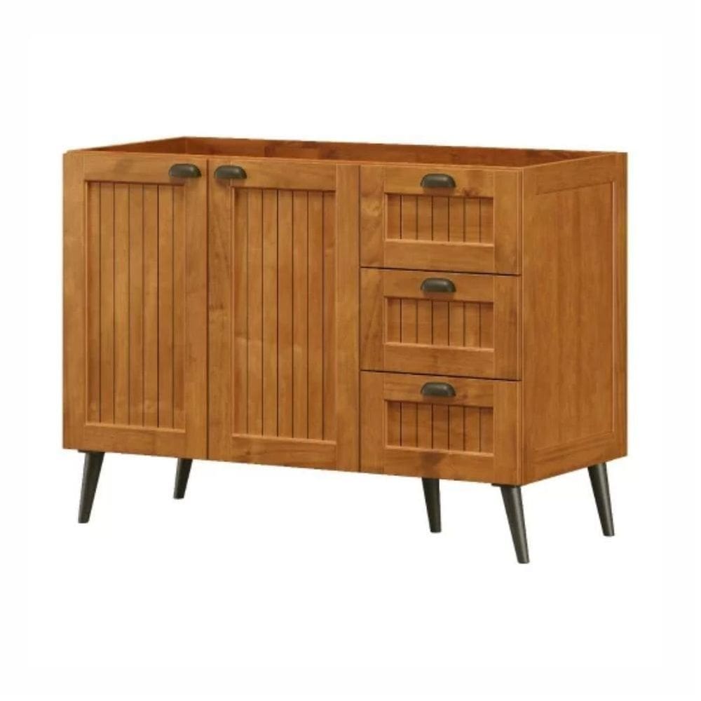 Balcão para Cozinha em Madeira 120Cm 2 portas e 3 Gavetas Versalles - Cavazotto