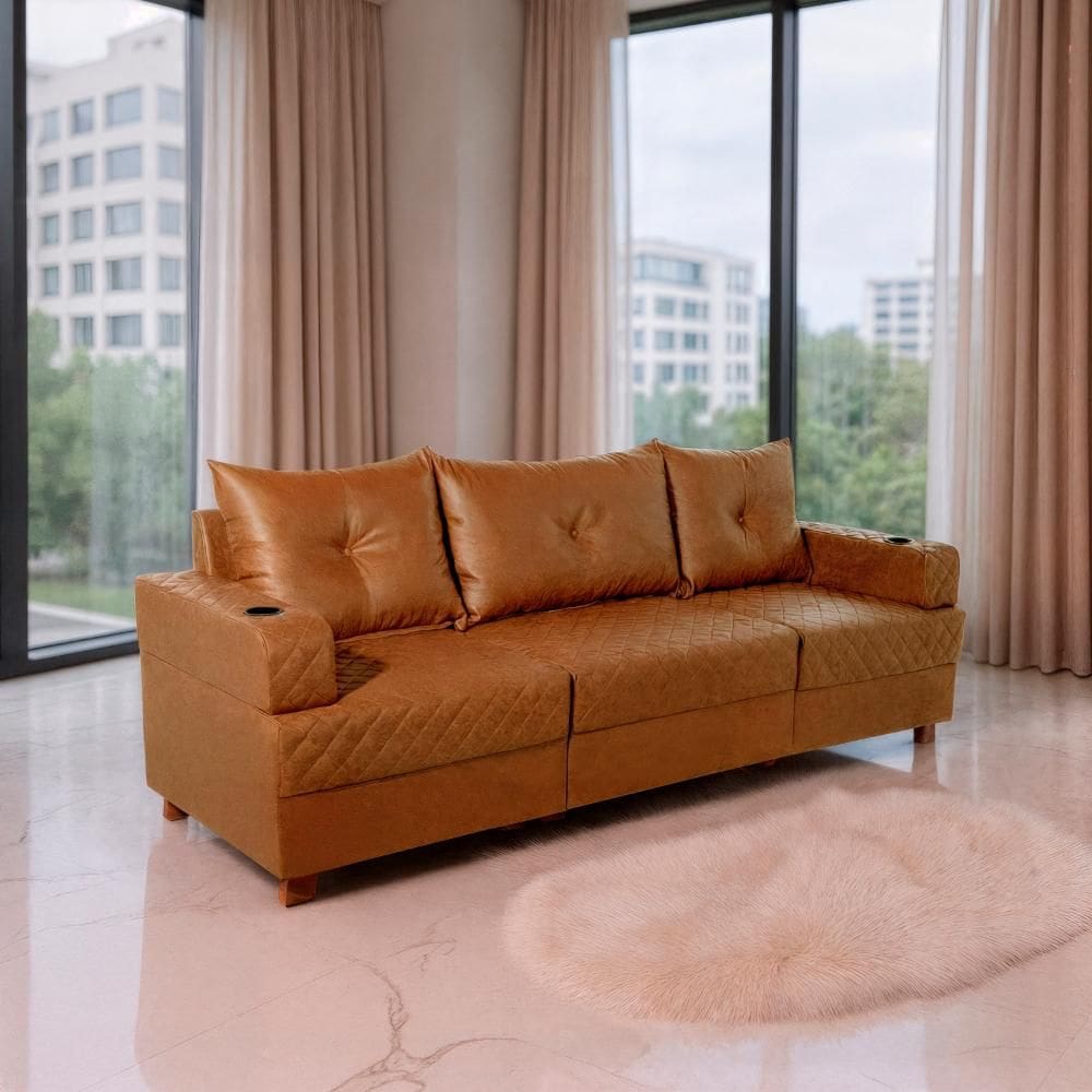 Sofá 3 Lugares 2,35m Essenza Living Bom Pastor