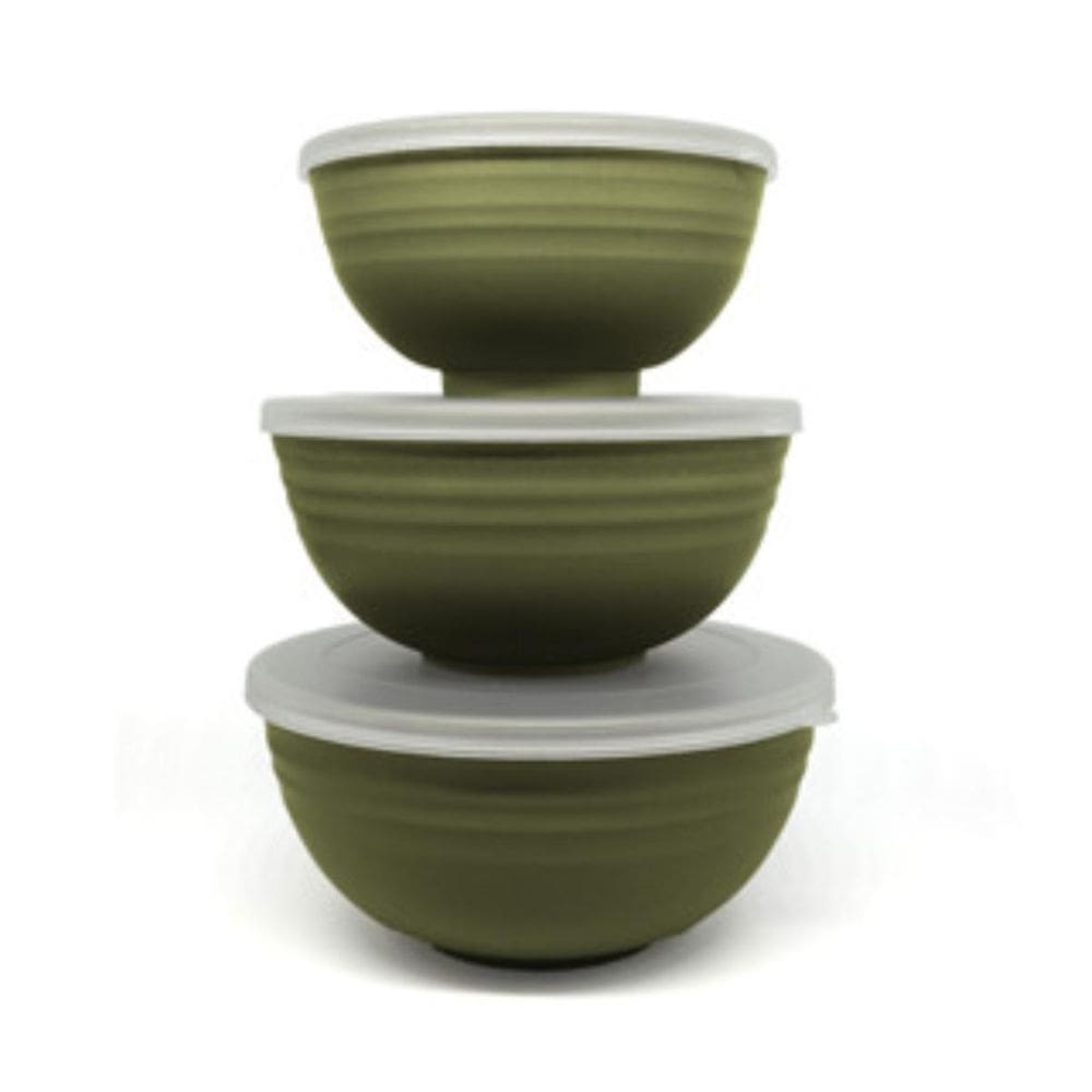 Conjunto 3 Bowls De Bambu E Pp Com Tampa