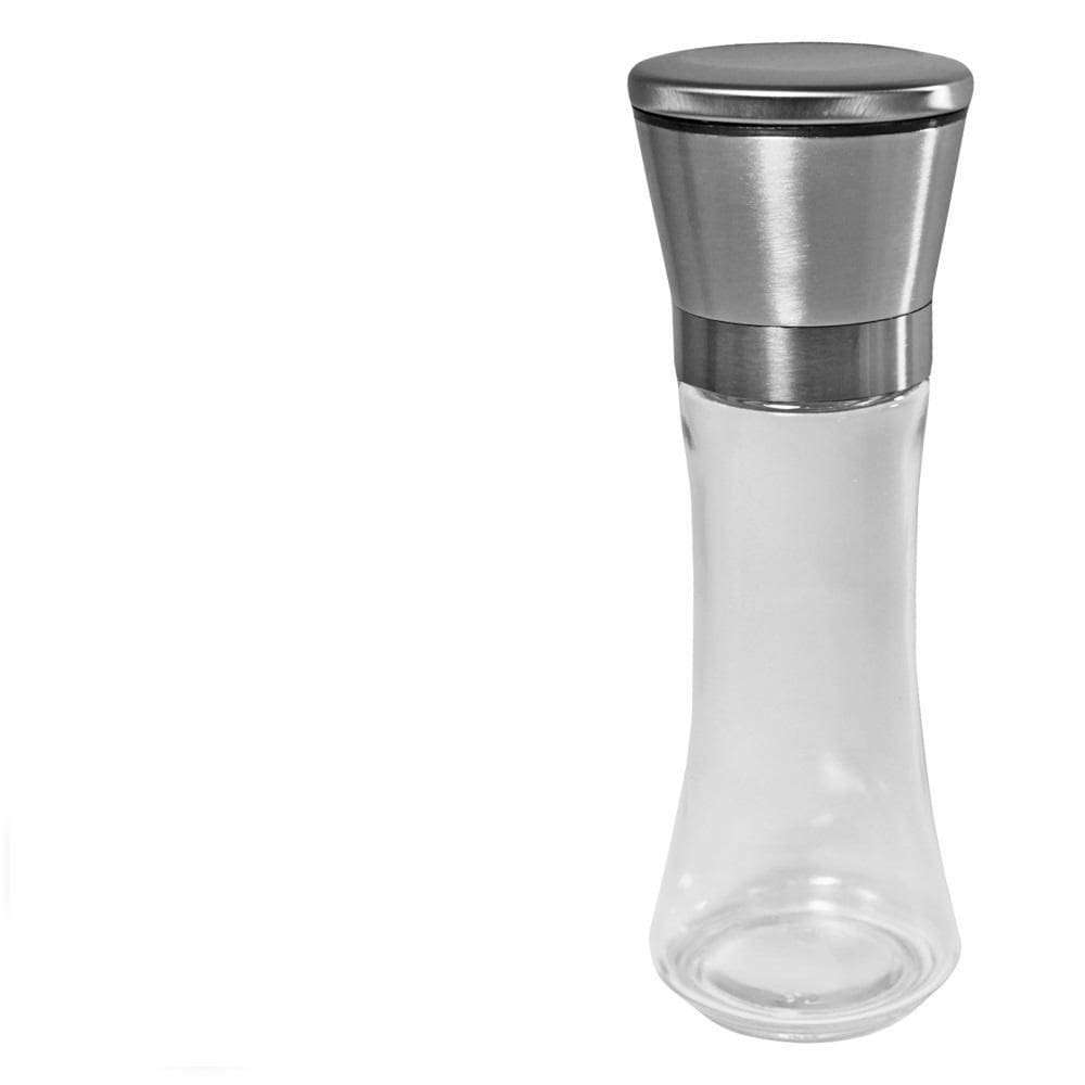 Moedor De Vidro 200Ml Com Tampa De Inox 19X6,5Cm