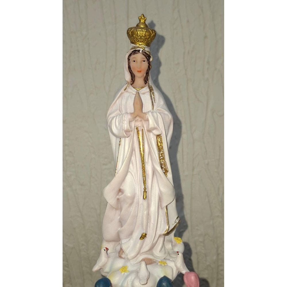 Nsra Fátima Com Pastores Religiosa De Resina 22Cm