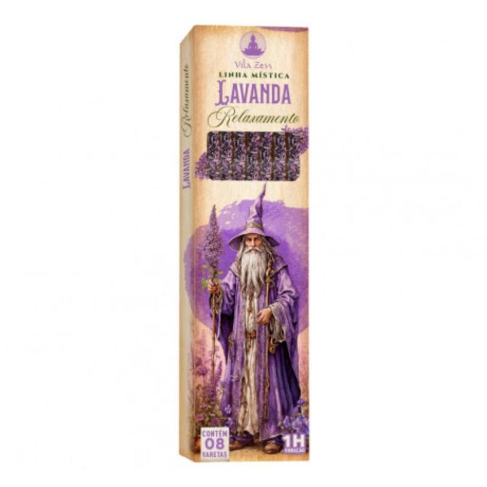 Incenso Linha Mistica 0% Carvão Lavanda C/8 Varetas