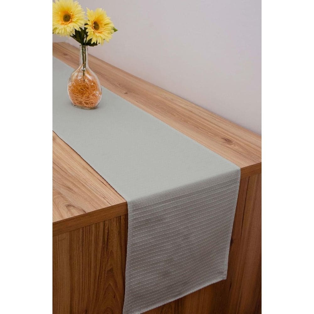 2 Caminho Trilho De Mesa Tecido Piquet 2,20X0,35 Decoração