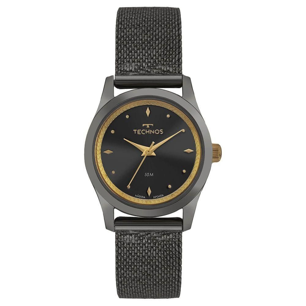 Relógio Technos Feminino Brilho Grafite - 2035ndz-1p