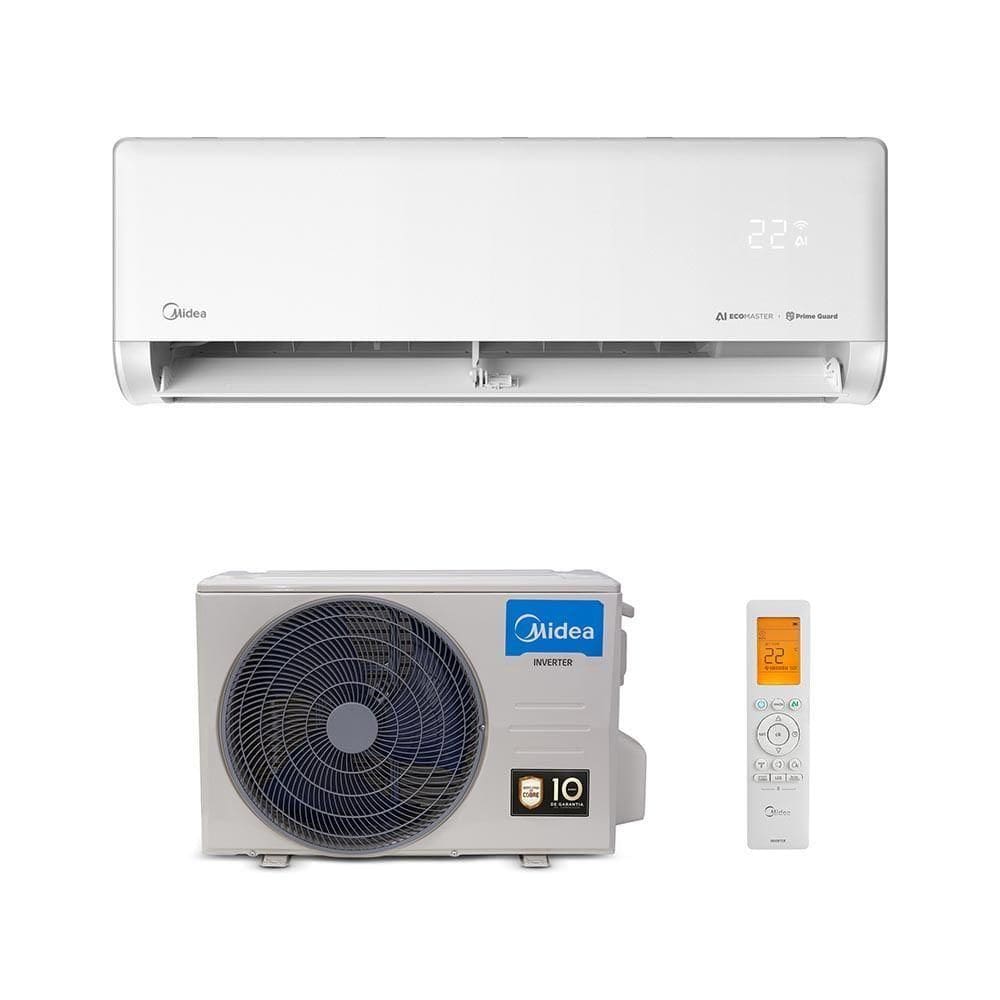 Ar Condicionado Split Hi Wall Inverter Midea AI Ecomaster 12.000 BTUs R-32 Quente e Frio 220V