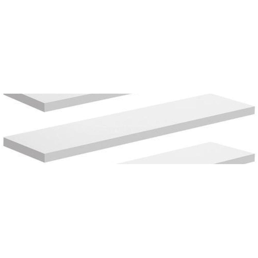 Kit 4 Prateleira 50X20 Mdf Branco + Instalação Flutuante