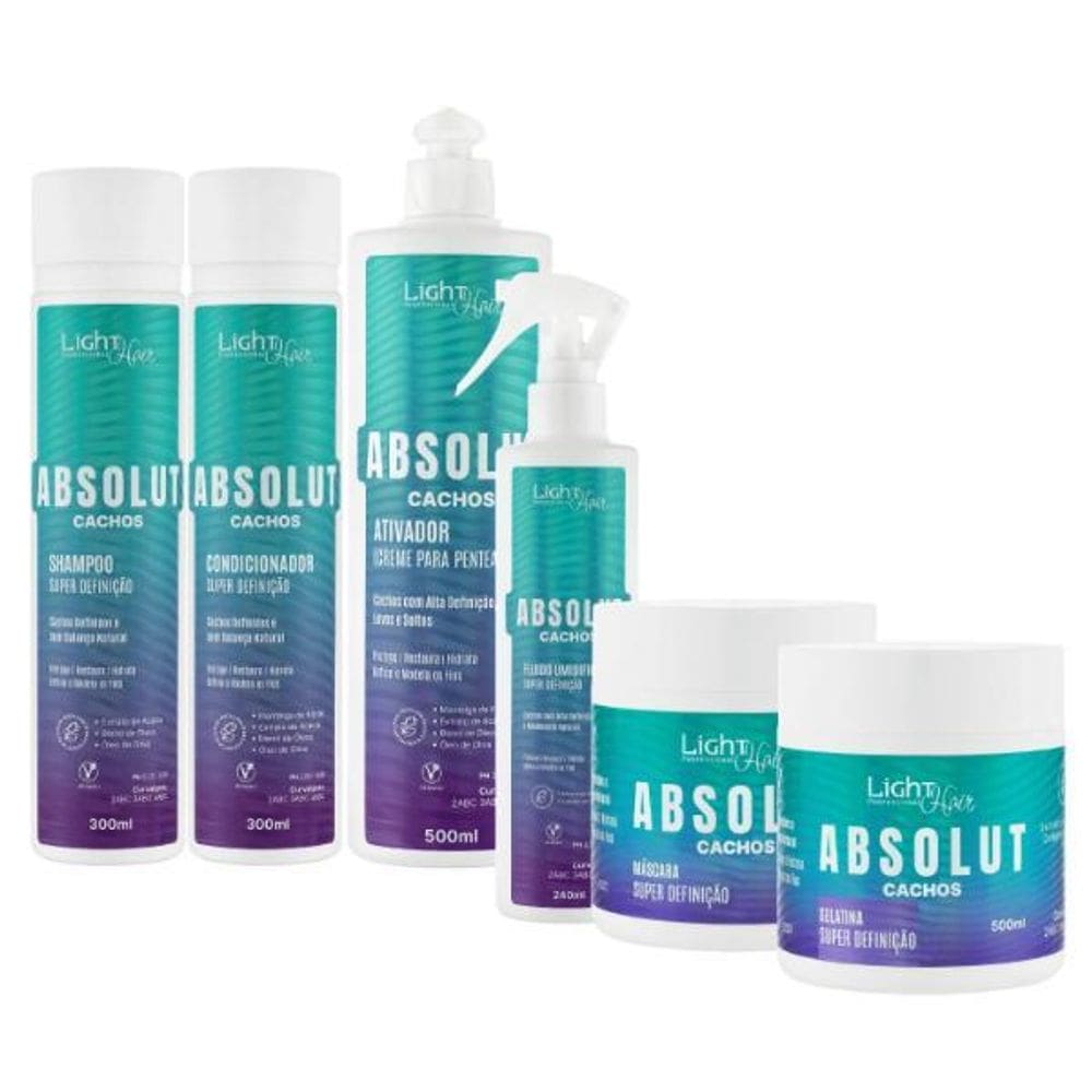 Light Hair Kit Absolut Cachos 6 Passos