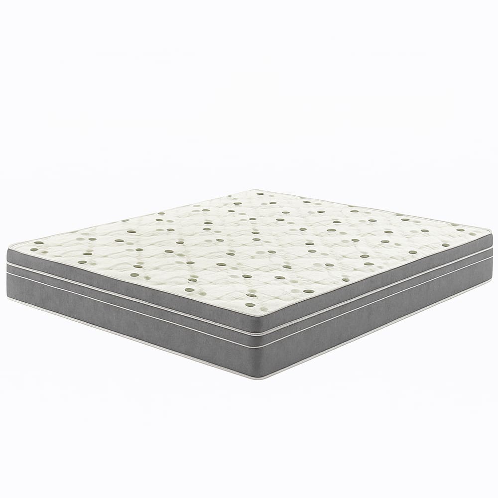 Colchão Molas Ensacadas 198x203x24 - Lateral Cinza PREMIUM