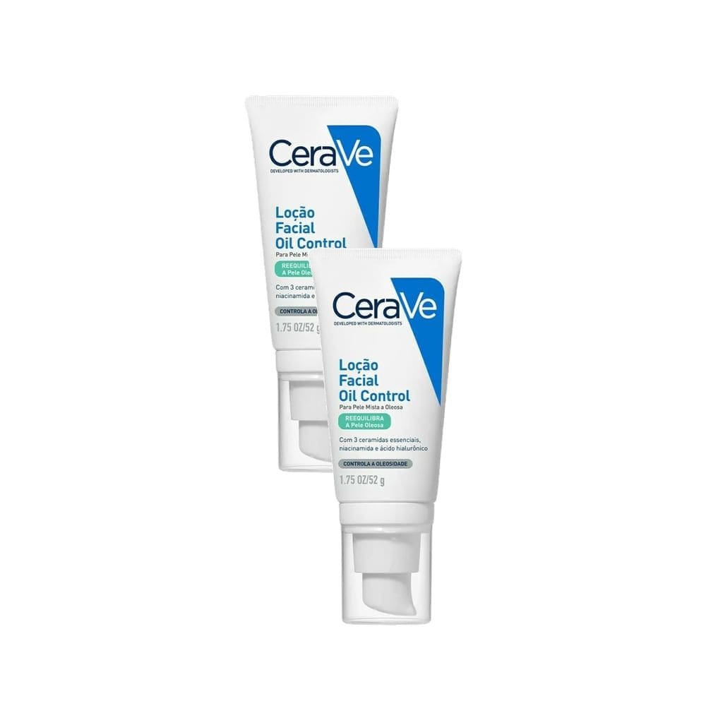 Kit 2 Loção Facial Cerave Oil Control Pele Mista A Oleosa 52g