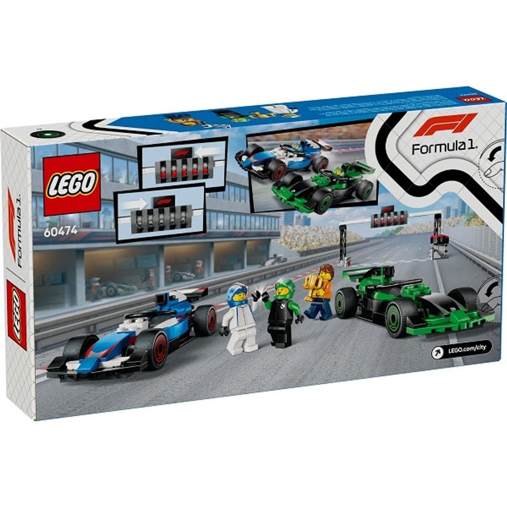 Lego CITY F1 GRID com Carros de Corrida VCARB e Sauber 60474
