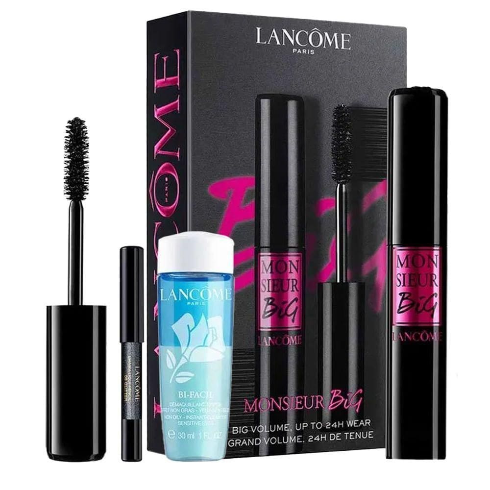 Kit Lancôme Monsieur Big - Demaquilante + Máscara De Cílios + Mini Lápis