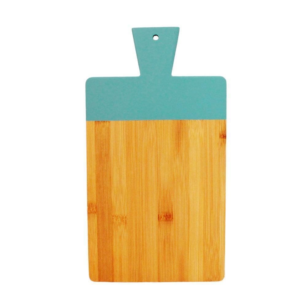 Tábua Para Corte Nature Candy Cor Azul 20X37Cm Bambu
