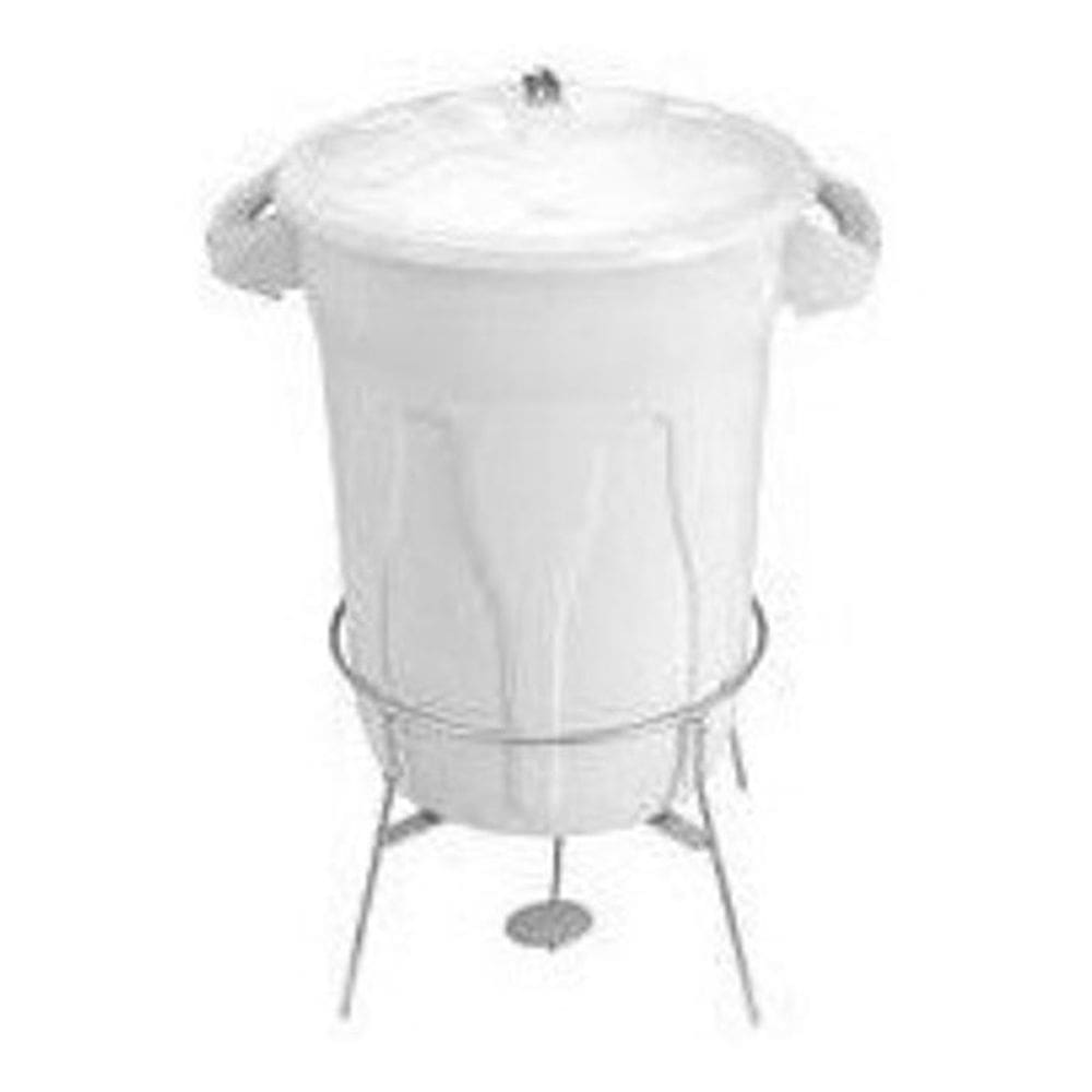 Cesto Lixeira Plástico Pedal Com Armação Em Aço 20 Litros