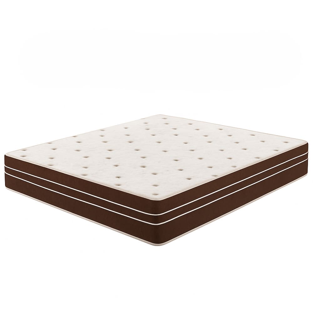 Colchão Molas Ensacadas 138x188x20 - Lateral Marrom PREMIUM