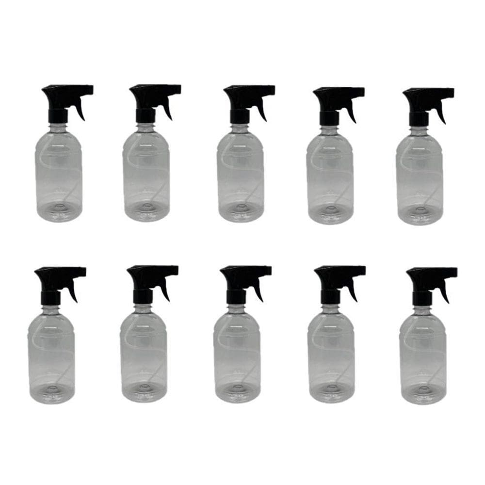 Kit 10 Pulverizador Plastico 500Ml Gtl Preto