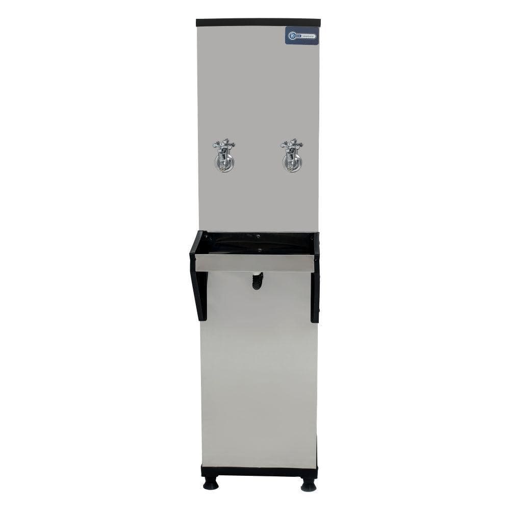 Bebedouro Industrial Coluna Knox 25L 2 Torneiras Geladas Inox 220V (KX02-D 2T)