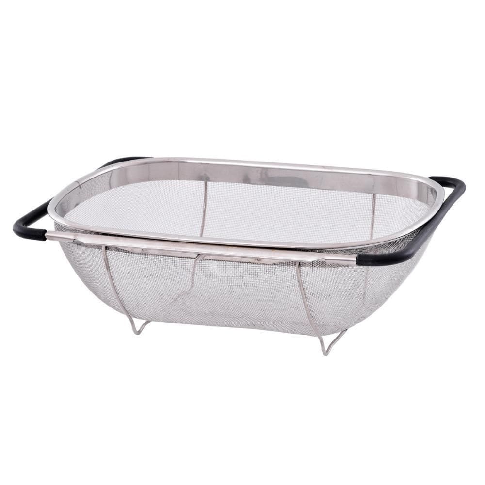 Escorredor De Alimento Retrátil Inox 24X34Cm