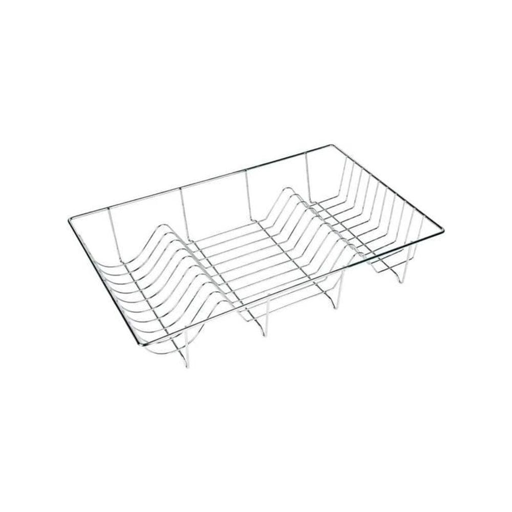 Escorredor De Louça Ferro Aramado Cromado 18 Pratos