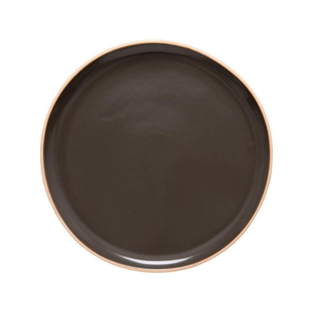 Prato Raso Copa E Cia Vivant Em Cerâmica Mocca