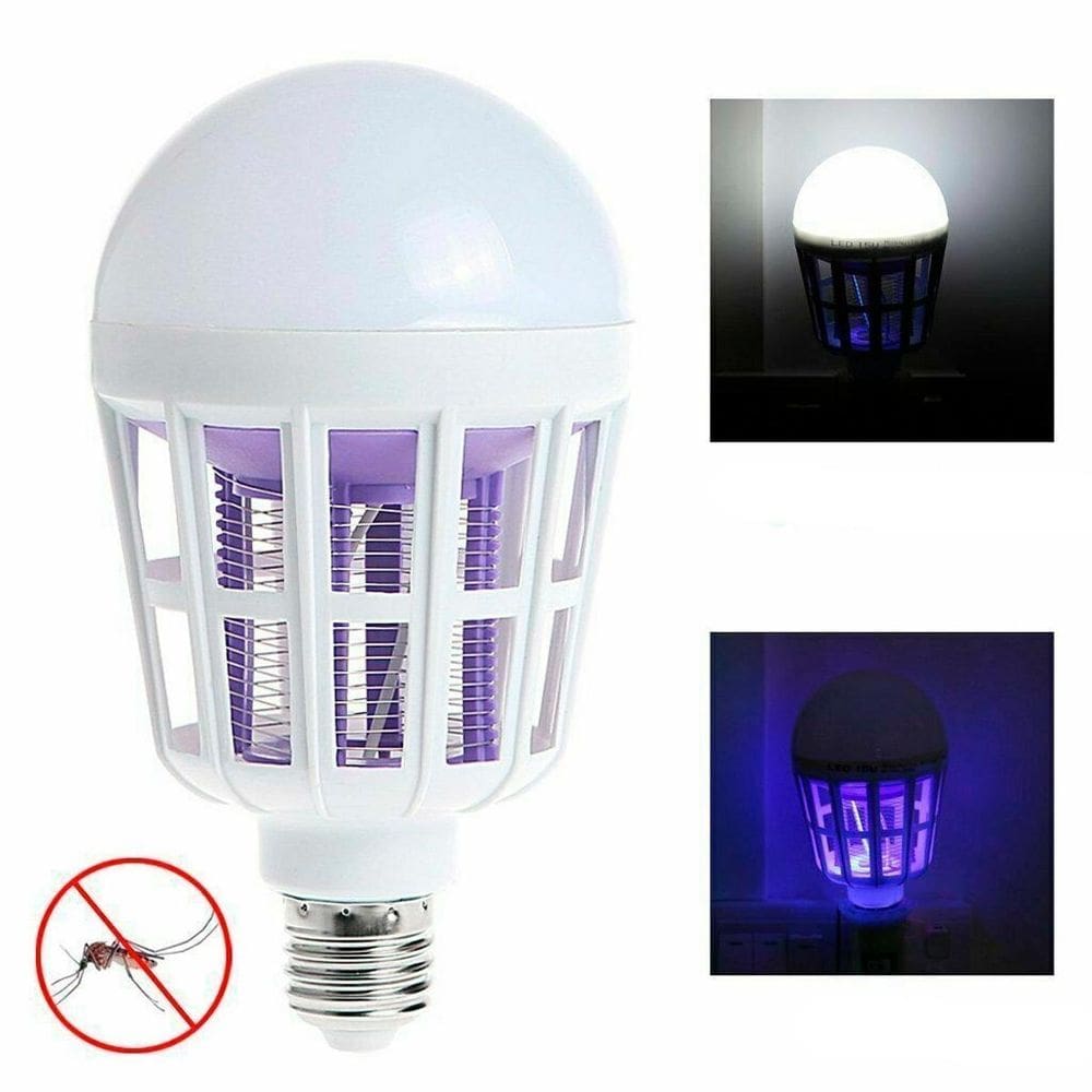 Luminária Led Uv Mata Pernilongo Mosquito Potente 15W
