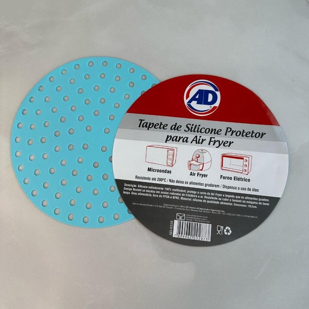 Protetor De Cesto Air Fryer 19,5Cm Silicone Reutilizável