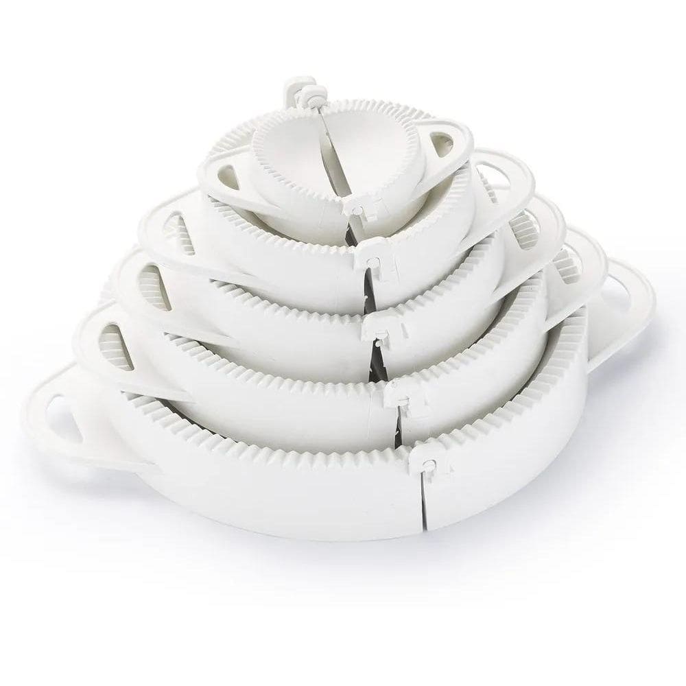 3X Conjunto 5 Formas Redonda Pastel Risoles Fogazzas Salgado