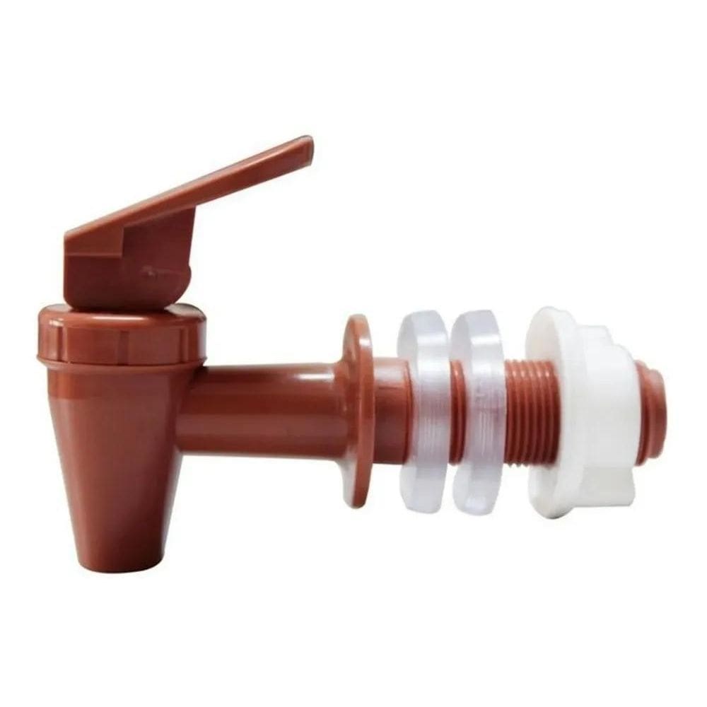 2X Torneira Marrom Filtro De Barro Bebedouro Purificador Agu