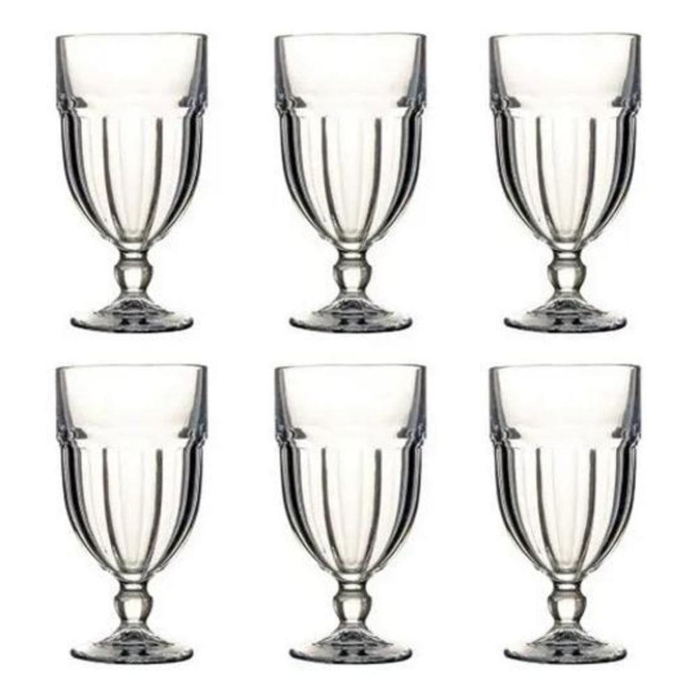 3X Jogo De 6 Taças 450Ml Vidro Reforçado Sobremesa Açai Sorv