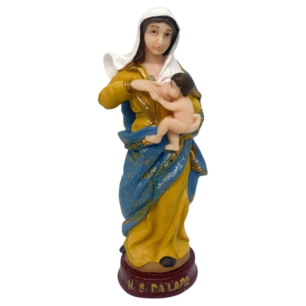 Escultura Nossa Senhora Da Lapa 15 Cm Em Resina - Protetora