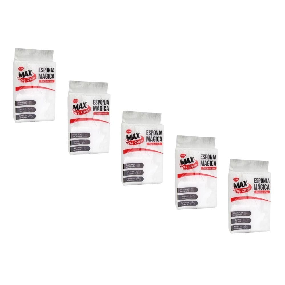 Kit 5 Esponja Magica Apaga Manchas Inox Cerâmica Vidro Limpa