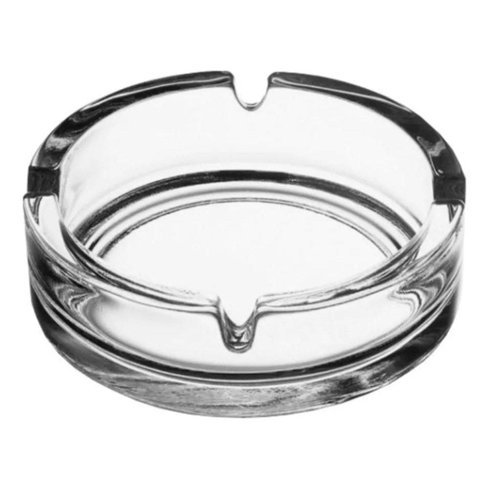 10X Cinzeiro Vidro Redondo Casa Restaurante Mesa Bar Transp