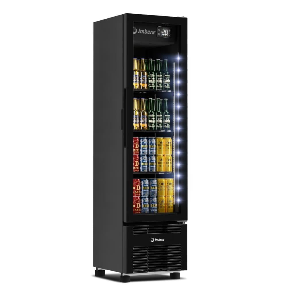 Geladeira/refrigerador 244 Litros 1 Porta Preto Full Black - Imbera Beyond Cooling - Bivolt - Ccv144