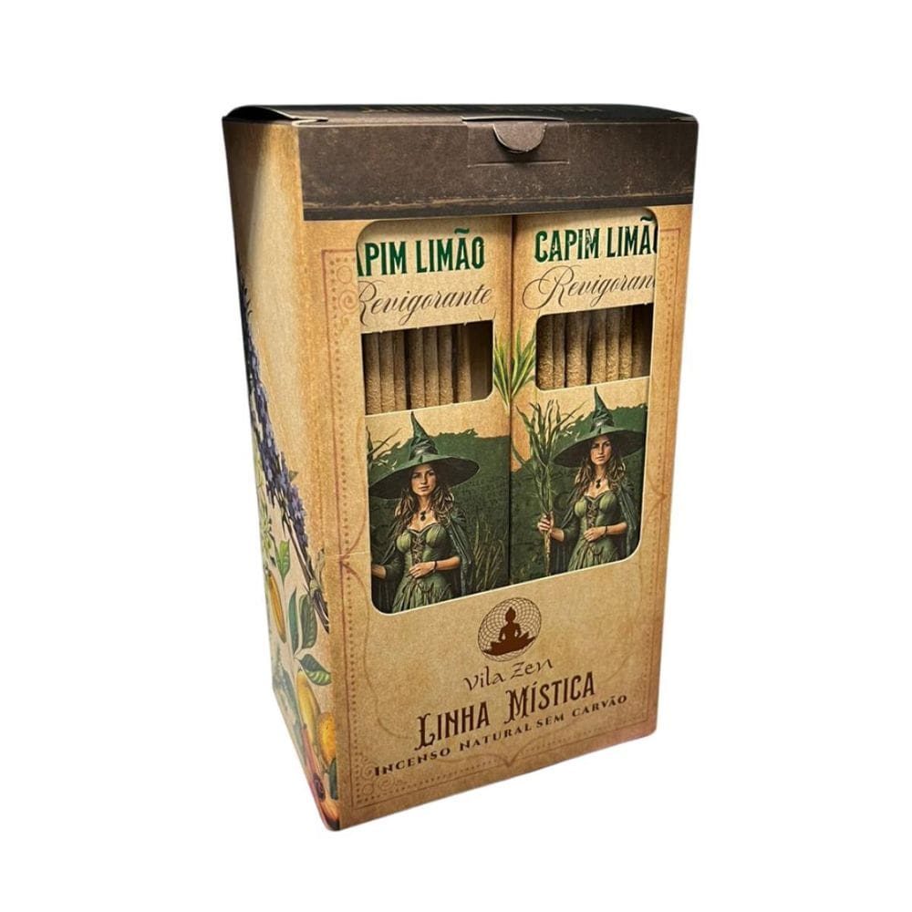 Incenso Linha Mistica 0% Capim Limão 12 Caixas C/8 Varetas