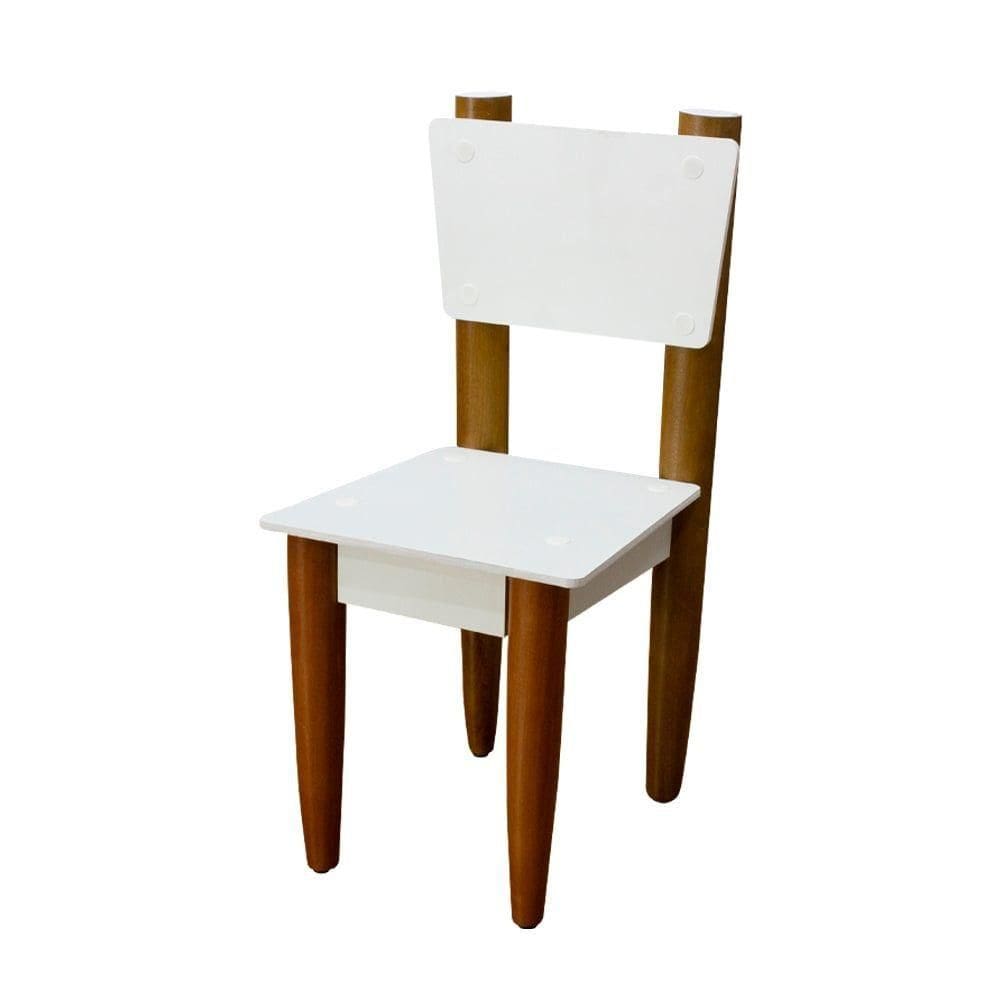 Cadeira Infantil Avião Palito Branca Assento Laminado Design Quarto Menina Menino Clean Mobília Decor