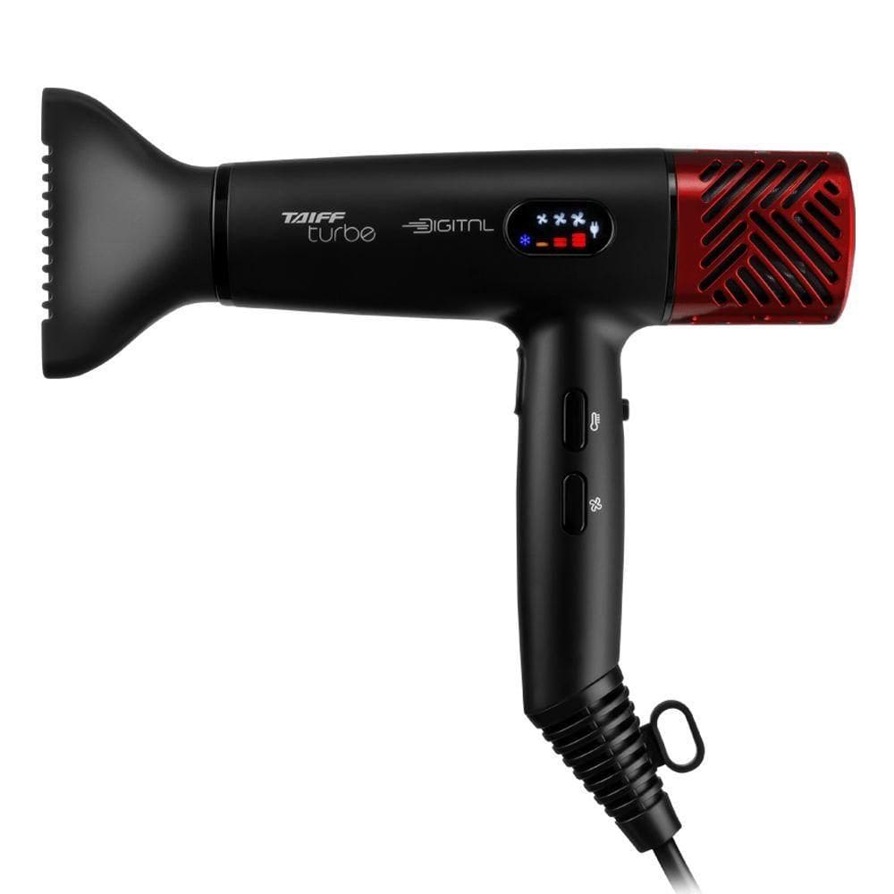 Secador De Cabelo Turbe Digital Preto Taiff 2400W 220V