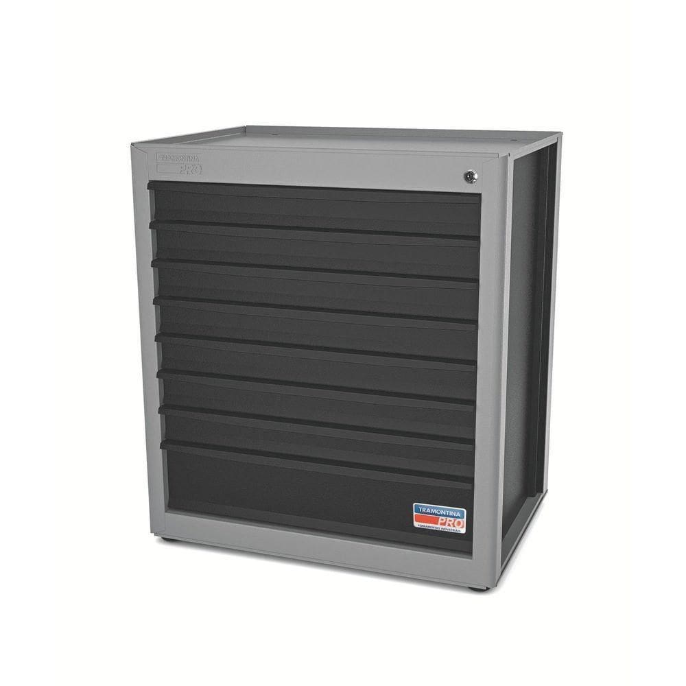 Módulo Para Bancada 8 Gavetas Tramontina Pro Cinza Orgnizador Ferramentas Para Gavetas E Armários Tramontina