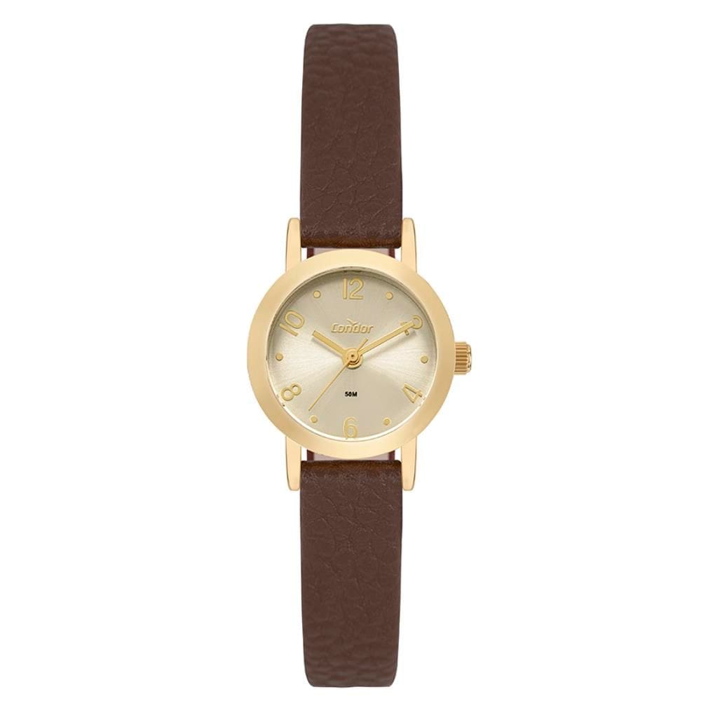 Relógio Condor Feminino Ref: Co2035nmb/5m Casual Dourado