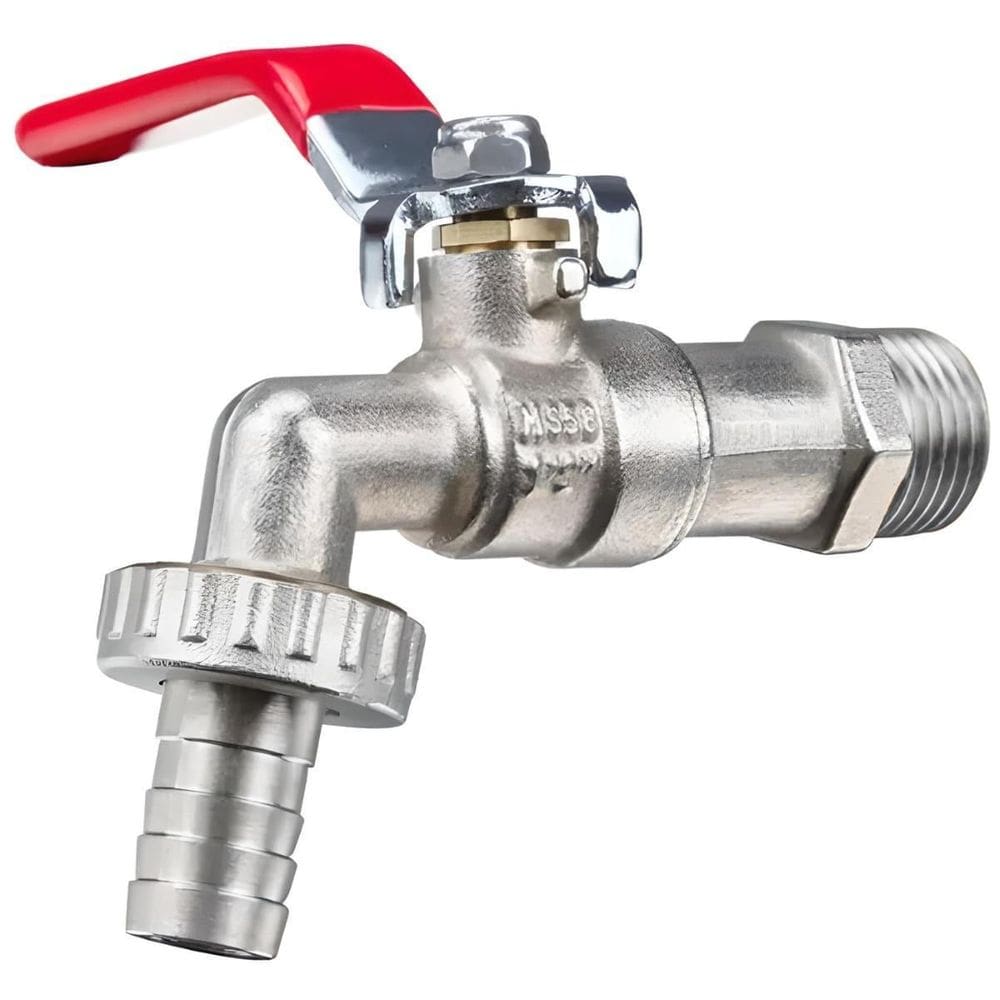 Torneira De Metal Para Jardim Quintal Tanque Com Bico 1/2