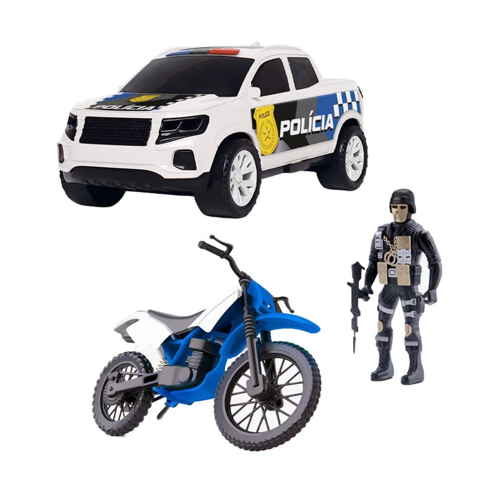 Kit Força Tarefa Polícia Samba Toys