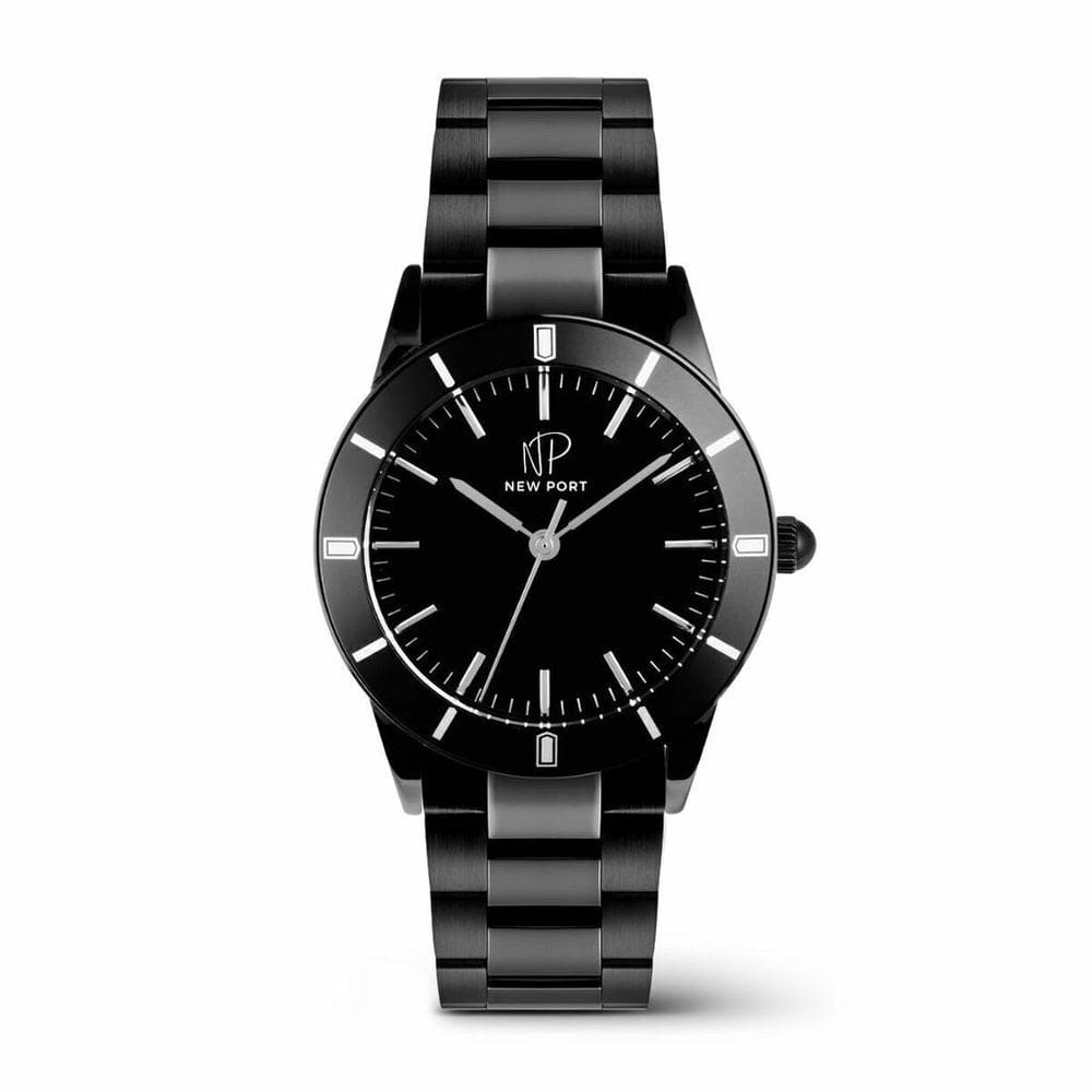 Relógio Masculino Elegante Daytona Full Black 40mm New Port