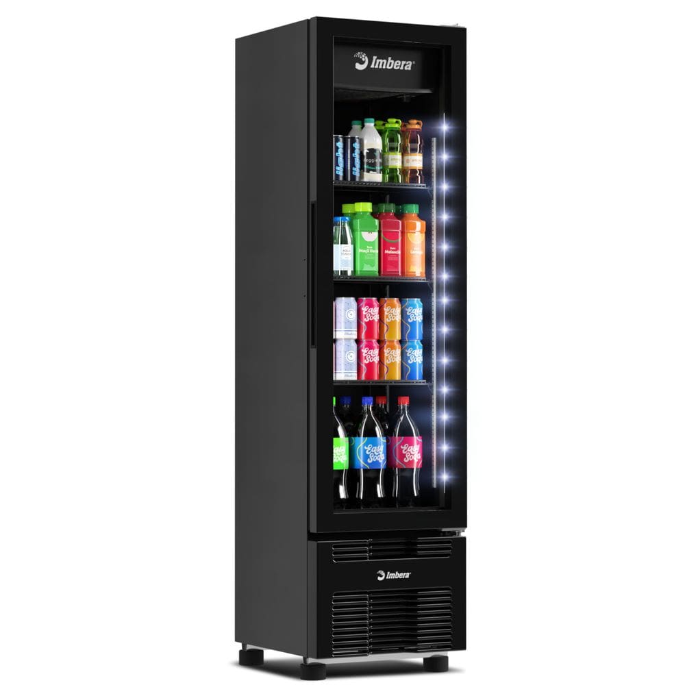 Refrigerador Expositor Imbera VR08S Full Black 244L Luz Interna-Bivolt
