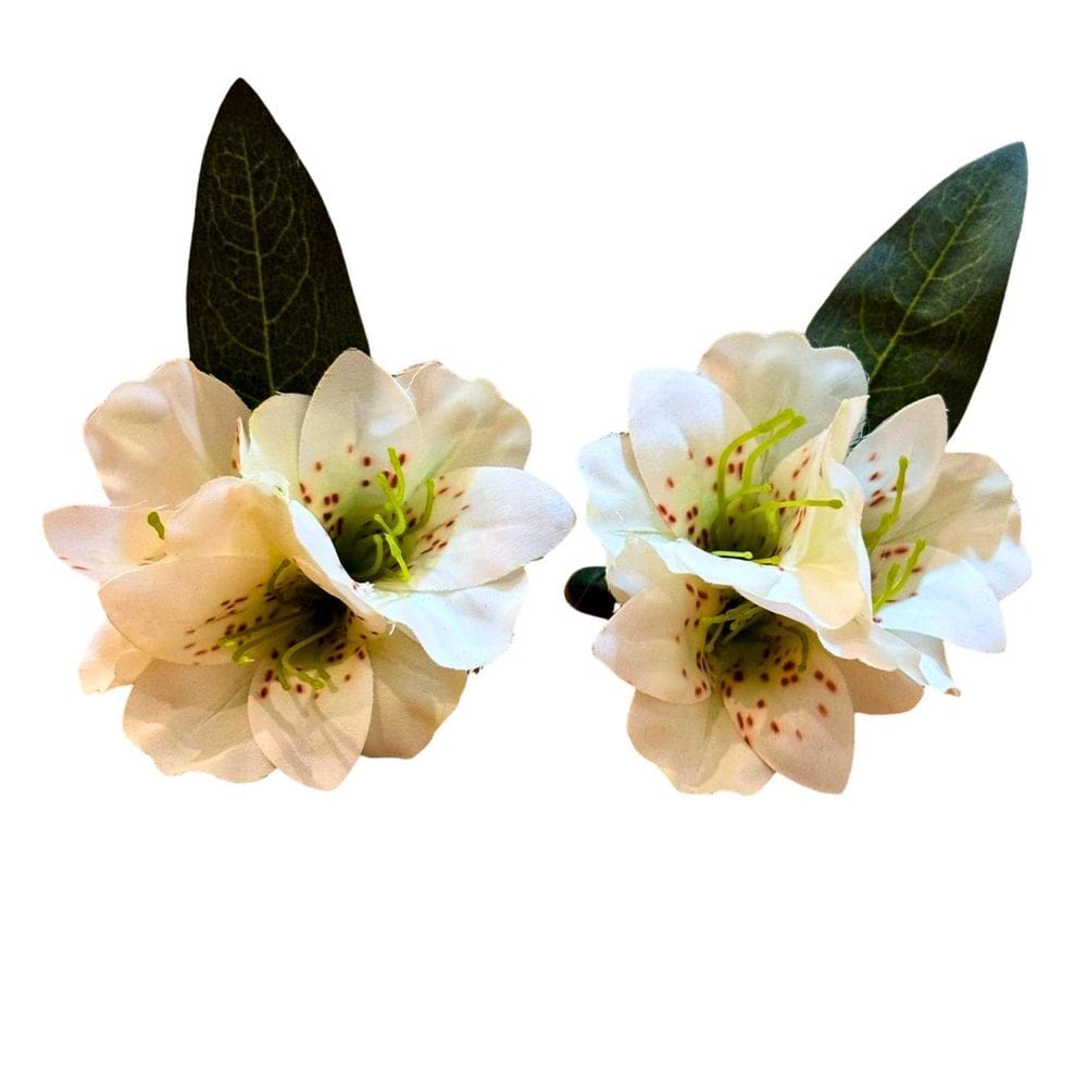 Porta Guardanapo Astromélia Branca Decoração Mesa Posta 08Un