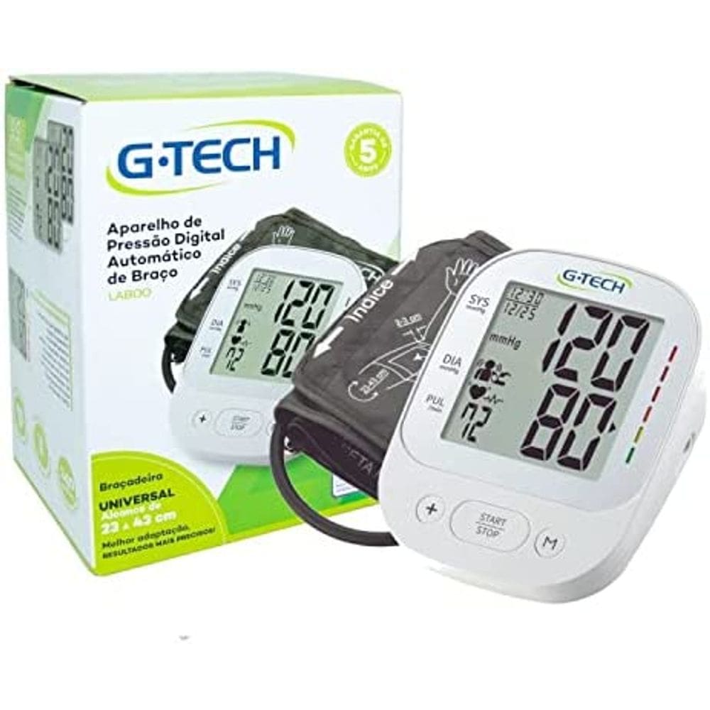 Aparelho medidor de pressão arterial digital de braço Orginal + Pilhas G-tech La800