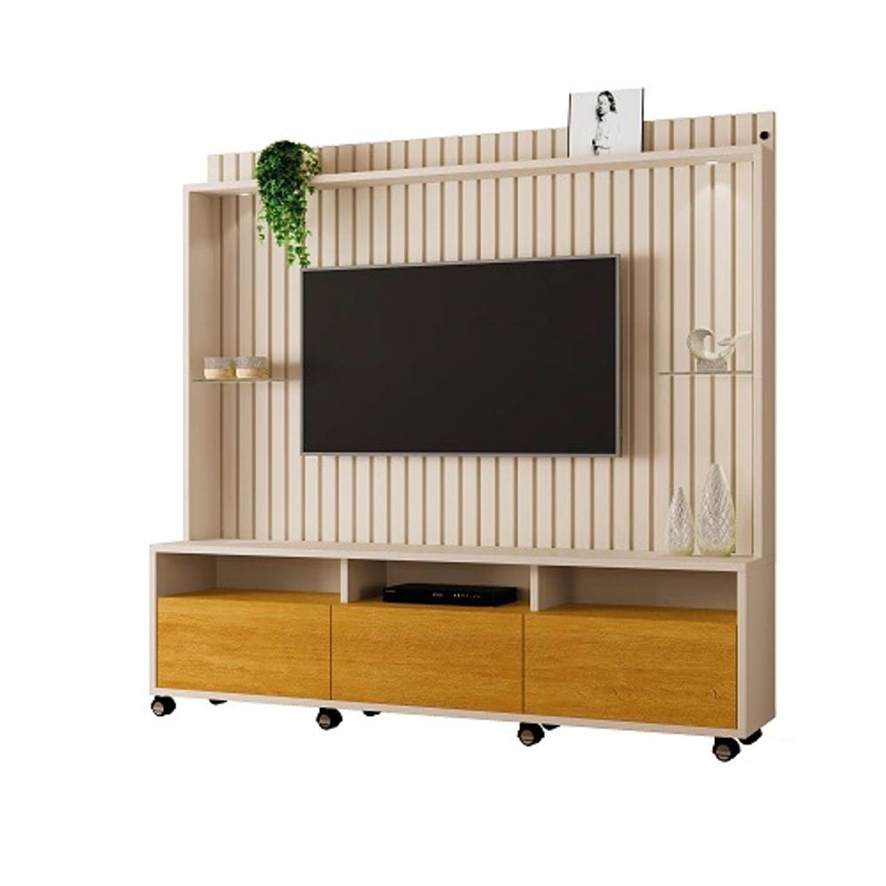 Home Absoluto Ripado Off White/Naturalle – Carmolar Móveis