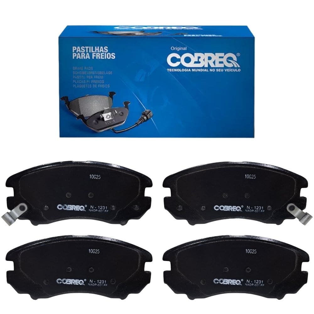 Jogo de Pastilhas de Freio Dianteira Cobreq N-1231 P/ Tucson 2010> / Sportage 2005> / Soul 02/2009>