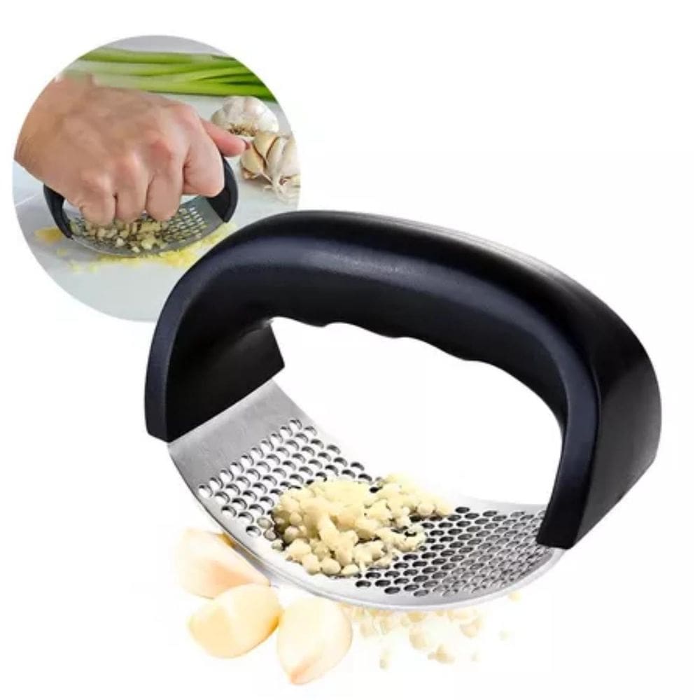 Espremedor De Alho Em Aço Design Ergonômico Fácil De Limpar
